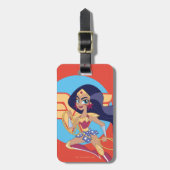 DCすごいヒーロー女子疑問に思女性 ラゲッジタグ (正面縦)