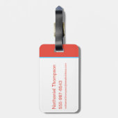 DCすごいヒーロー女子疑問に思女性 ラゲッジタグ (裏面縦)