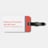 DCすごいヒーロー女子疑問に思女性 ラゲッジタグ (裏面横)