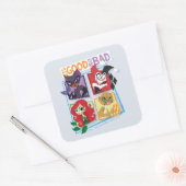 Dcすごい悪役の女の子悪いことは良い スクエアシール (封筒)