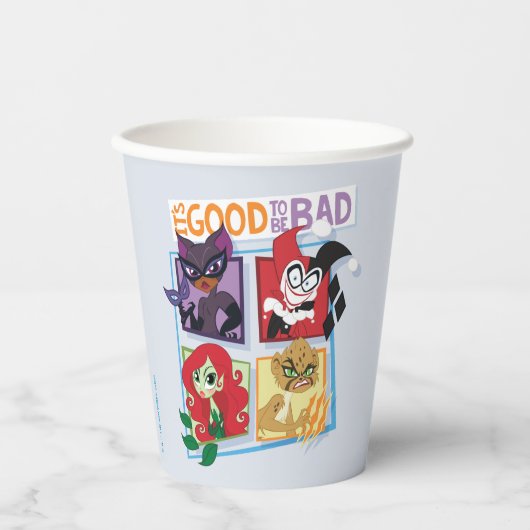 Dcすごい悪役の女の子悪いことは良い 紙コップ (正面)