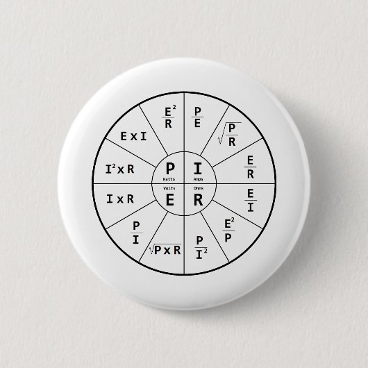 DCのためのオームの法律 缶バッジ (正面)