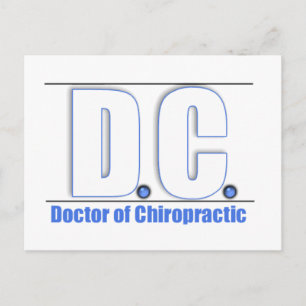 DCのタイトル- OF CHIROPRACTIC MEDICINE博士 ポストカード