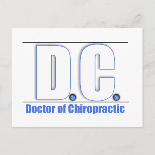 DCのタイトル- OF CHIROPRACTIC MEDICINE博士 ポストカード (正面)