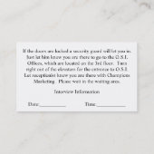 DCの会合は4つに札をつけます 名刺 (裏面)