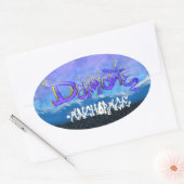 DCグラフィティ 楕円形シール (封筒)