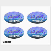 DCグラフィティ 楕円形シール (シート)