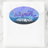 DCグラフィティ 楕円形シール (バッグ)