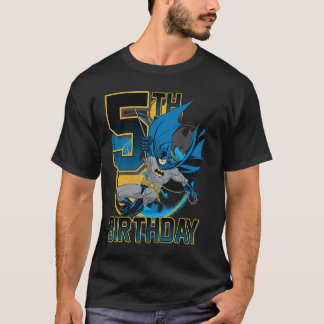 DCコミックス・バットマン5歳の誕生日バットスイングアクションポーズ Tシャツ
