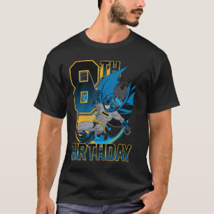 DCコミックス バットマン 8歳の誕生日 バットスイングアクションポーズ Tシャツ