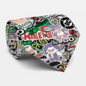 DCスーパーヴィランズ カートゥーンパターン ネクタイ (ロール)