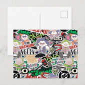 DCスーパーヴィランズ カートゥーンパターン ポストカード (正面/裏面)