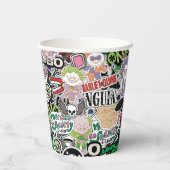DCスーパーヴィランズ カートゥーンパターン 紙コップ (裏面)