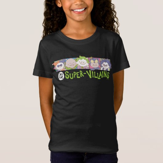 DCスーパーヴィランズ カートゥーン ラインナップ Tシャツ (正面)