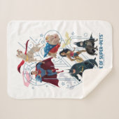 DCトリニティヒーロすごいー&ペット シェルパブランケット (正面(横))