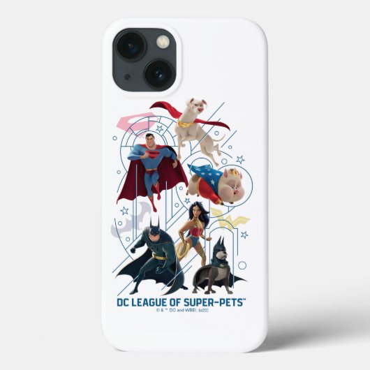 DCトリニティヒーロすごいー&ペット Case-Mate iPhoneケース (裏面)