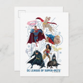DCトリニティヒーローすごい&ペット ポストカード (正面/裏面)