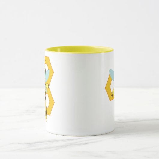 DCヒーロすごいガールズのまわりに マグカップ (中央)