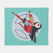 DCヒーロすごいガールズカタナ フリースブランケット (正面(横))