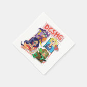 DCヒーロすごいガールズカルテット スタンダードカクテルナプキン (角)