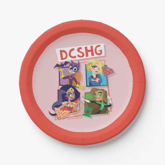 DCヒーロすごいガールズカルテット ペーパープレート (正面)