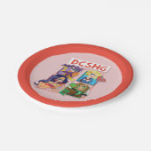 DCヒーロすごいガールズカルテット ペーパープレート (アングル)