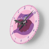 DCヒーロすごいガールズザタンナ ラウンド壁時計 (傾斜)