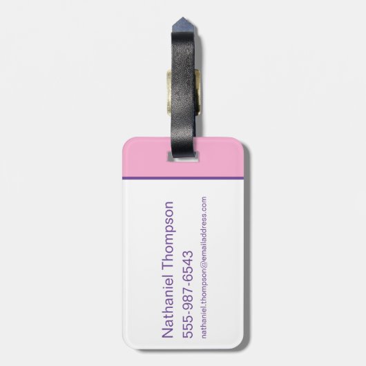 DCヒーロすごいガールズザタンナ ラゲッジタグ (裏面縦)