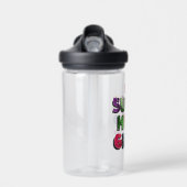 DCヒーロすごいガールズシティレタリング ウォーターボトル (正面)