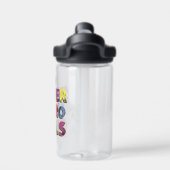 DCヒーロすごいガールズシティレタリング ウォーターボトル (背面)