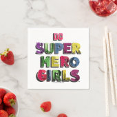 DCヒーロすごいガールズシティレタリング スタンダードカクテルナプキン (インサイチュ)