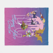 DCヒーロすごいガールズスカイライン フリースブランケット (正面(横))