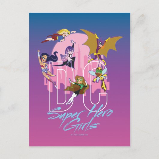 DCヒーロすごいガールズスカイライン ポストカード (正面)
