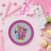 DCヒーロすごいガールズトリオ ペーパープレート (パーティー)