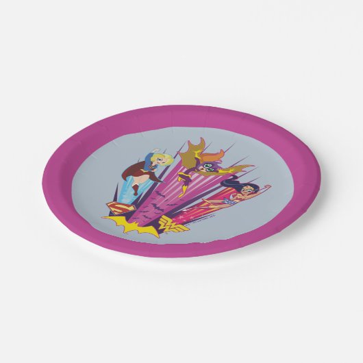 DCヒーロすごいガールズトリオ ペーパープレート (アングル)