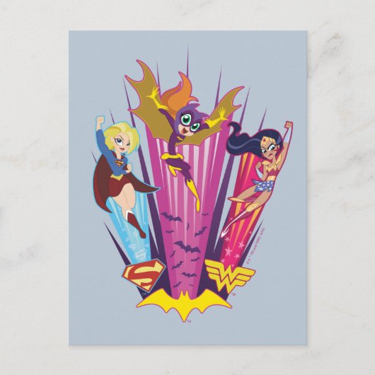 DCヒーロすごいガールズトリオ ポストカード (正面)