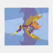 DCヒーロすごいガールズバットガール フリースブランケット (正面(横))