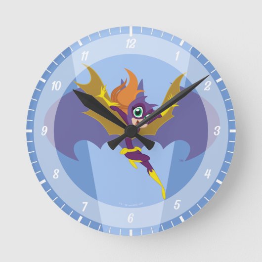 DCヒーロすごいガールズバットガール ラウンド壁時計 (正面)