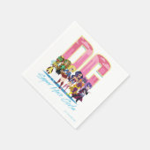 DCヒーロすごいガールズラインアップ スタンダードカクテルナプキン (角)