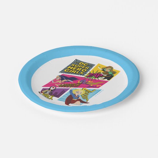 DCヒーローすごいガールズアクションパネル ペーパープレート (アングル)