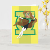 DCヒーローすごいガールズグリーンランタン カード (黄色い花)