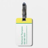 DCヒーローすごいガールズグリーンランタン ラゲッジタグ (裏面縦)