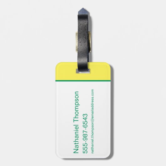 DCヒーローすごいガールズグリーンランタン ラゲッジタグ (裏面縦)