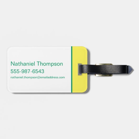 DCヒーローすごいガールズグリーンランタン ラゲッジタグ (裏面横)