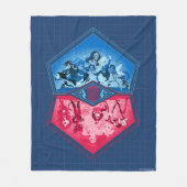 DCヒーローすごいガールズチームワーク戦 フリースブランケット (正面)