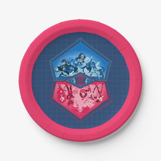 DCヒーローすごいガールズチームワーク戦 ペーパープレート (正面)