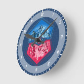 DCヒーローすごいガールズチームワーク戦 ラウンド壁時計 (傾斜)
