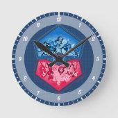 DCヒーローすごいガールズチームワーク戦 ラウンド壁時計 (正面)