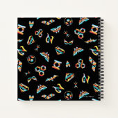 DCヒーローすごいガールズレインボーアイコンパターン ノートブック (裏面)