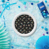 DCヒーローすごいガールズレインボーアイコンパターン ペーパープレート (パーティー)